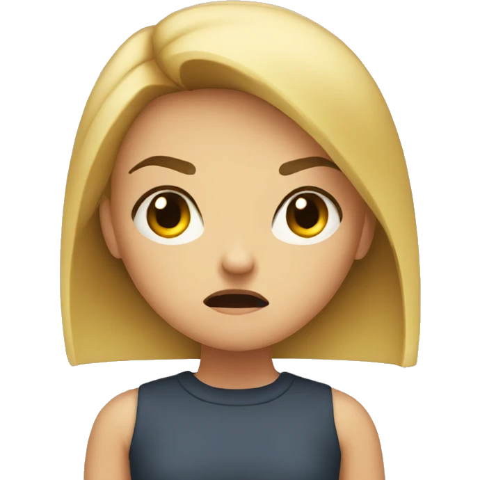 angry girl emoji