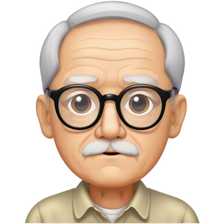 blunt grand pa with black spects emoji
