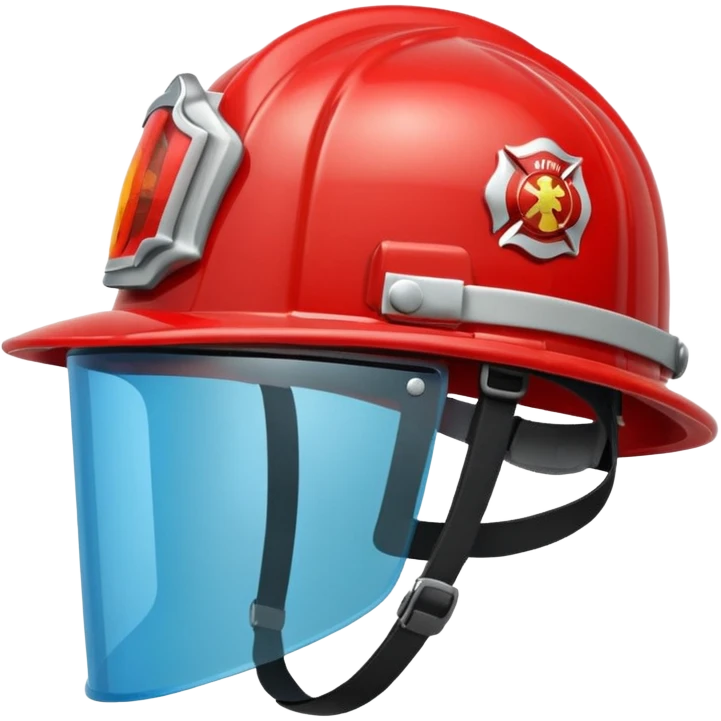 A Firefighter Helmet – red with visor emoji