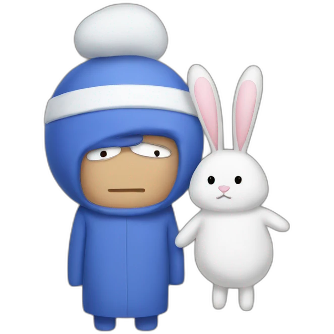 towelie with white rabbit emoji