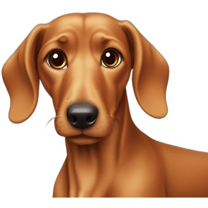 Teckel a poil dur emoji