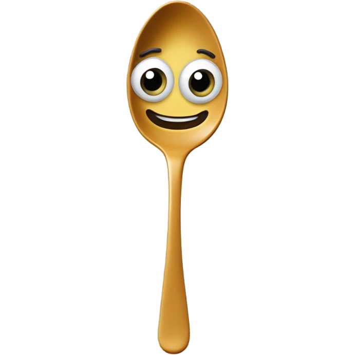 A  spoon thats alive  emoji