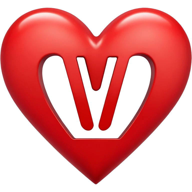 Heart with the letter y inside  emoji