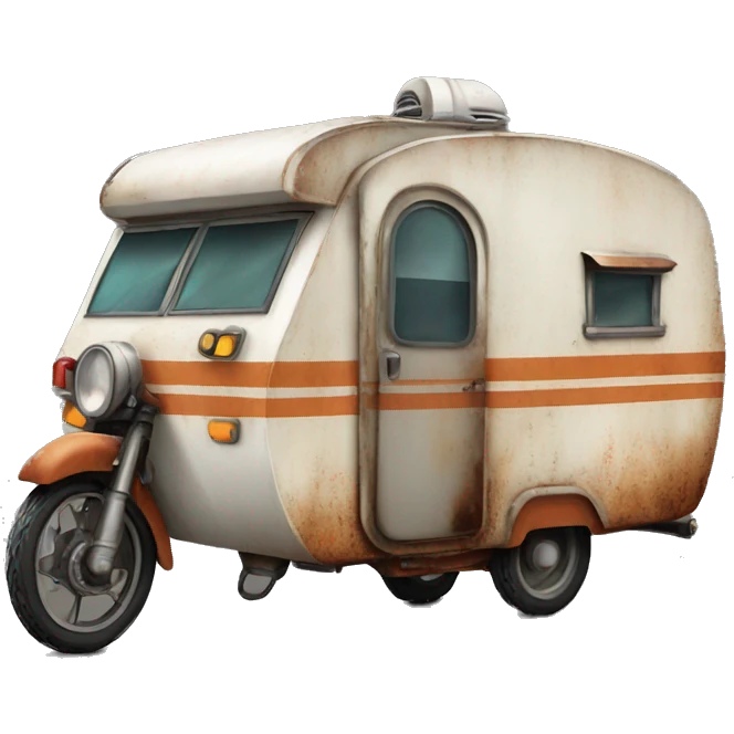 Rusty Caravan-motorbike  emoji
