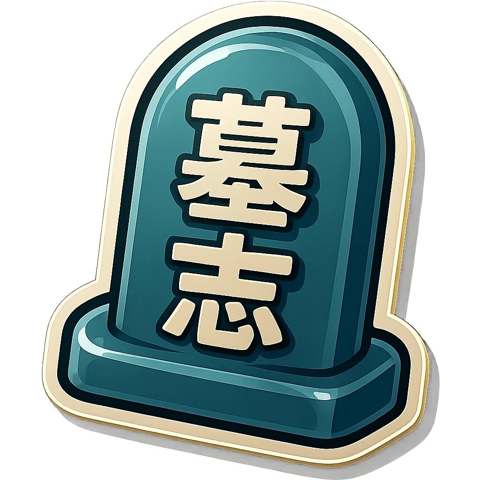 The same grave but facing in right not left  emoji