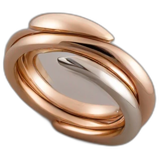 Cartier Trinity ring gold rose gold white gold emoji
