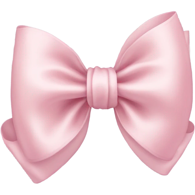 Pale Pink bow emoji