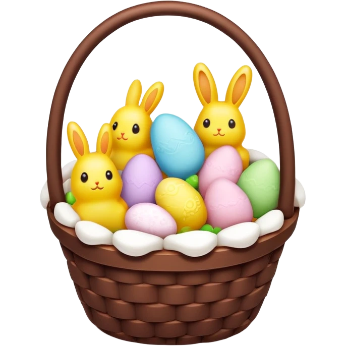  peeps marshmallow easter candy basket kawaii chocolate bunny jelly bean eggs emoji