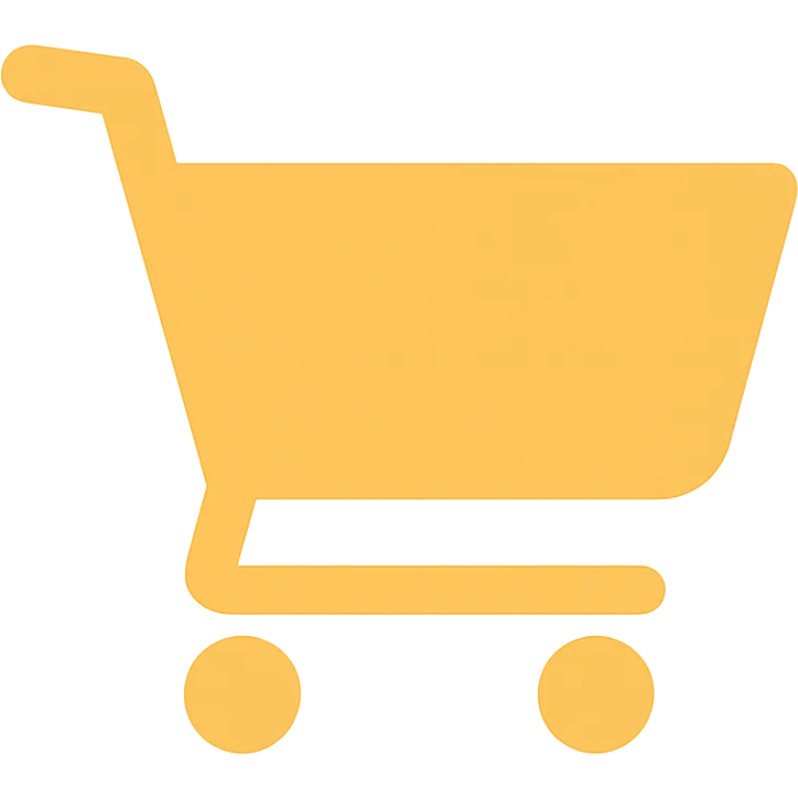 cart icon, flat color style, contemporary emoji