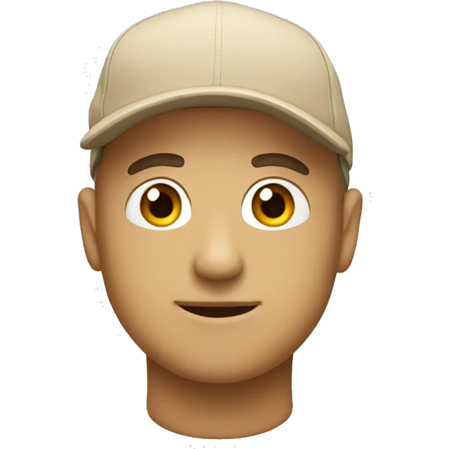 beige cap emoji