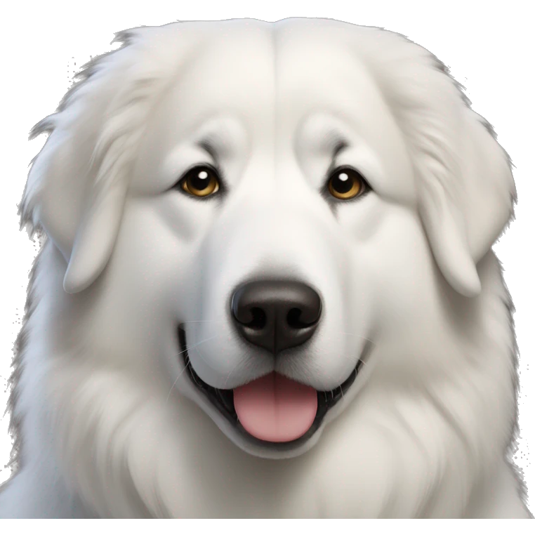 Great Pyrenees with an Alaskan malamute emoji