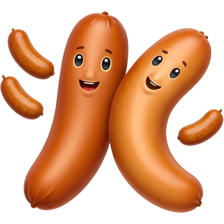 the sausages are dancing emoji
