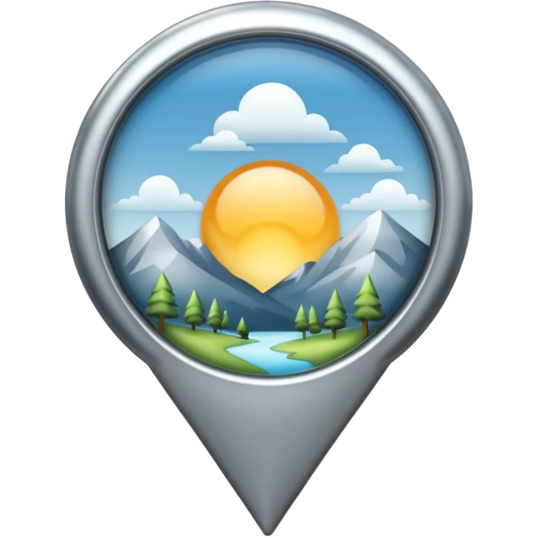 simple natural-looking location pin emoji