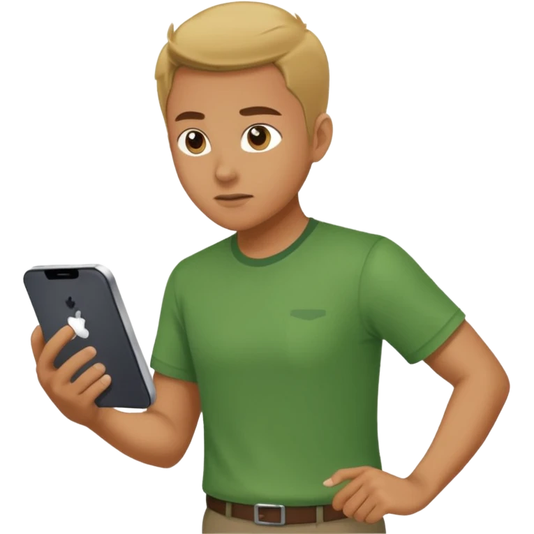 Tourist Character in green Shirt Moving with purpose through the terminal. emoji