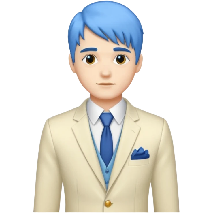 ethereal-pastel-transparent-translucent-gorgeous-spectral-dark-greyish-blue-whitish-gloomy-man-with-blue-hair-with-a-beautiful-creme-suit emoji
