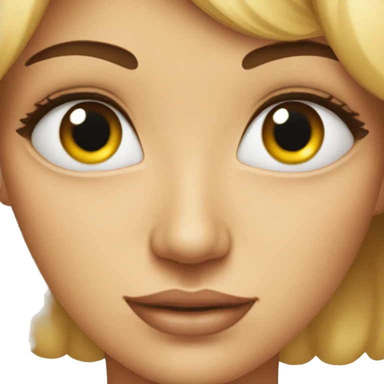 The single and big beautiful eye of a woman emoji