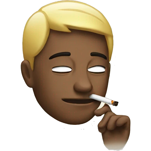 Emoji smoking doing peace  emoji