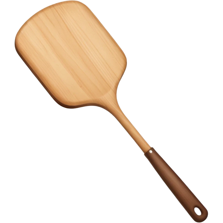 Wooden round spatula emoji