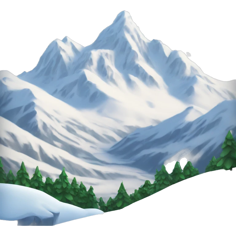 Snow Mountain View emoji