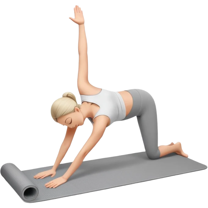 light grey yoga mat emoji