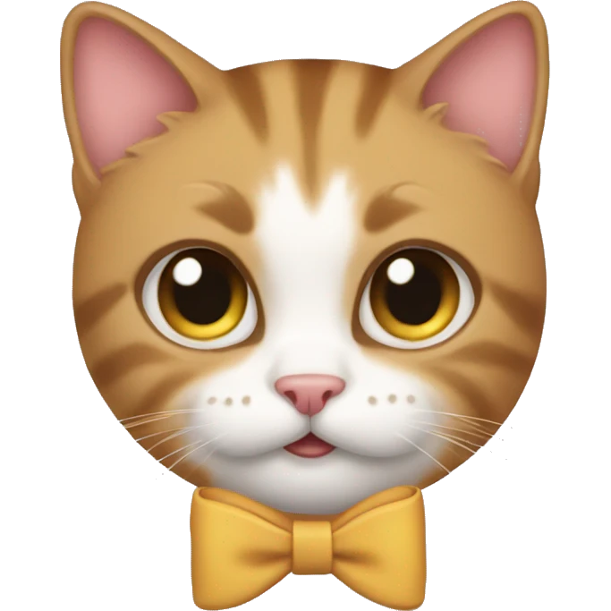 Cat with a bow emoji
