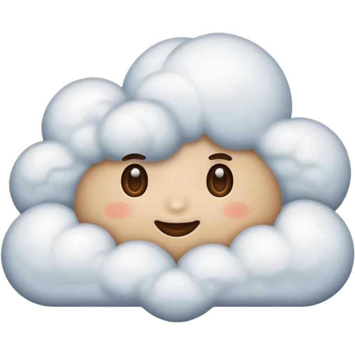 cloud in brown color emoji