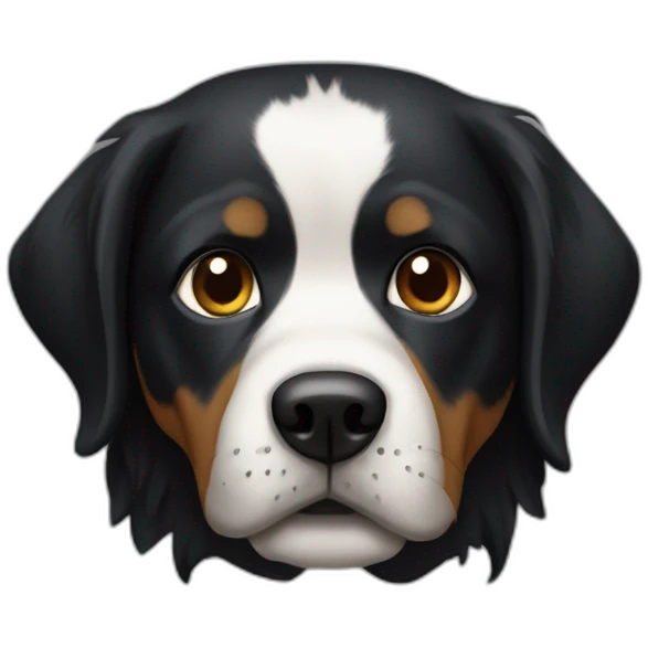 Chien noir emoji