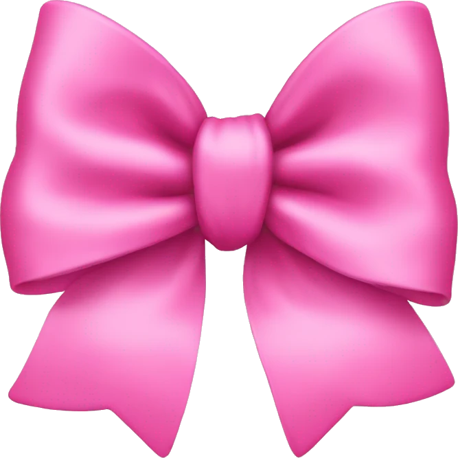 pink bow emoji