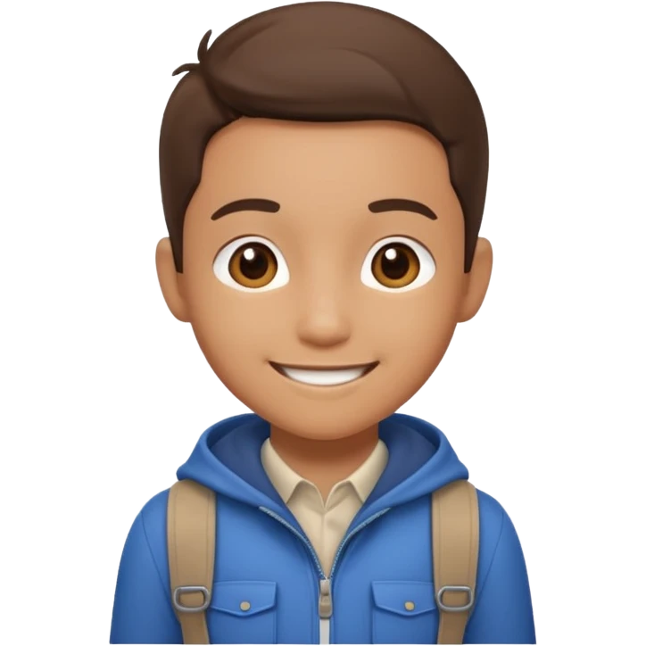 a cute math adventurer, wearing basic clothes emoji