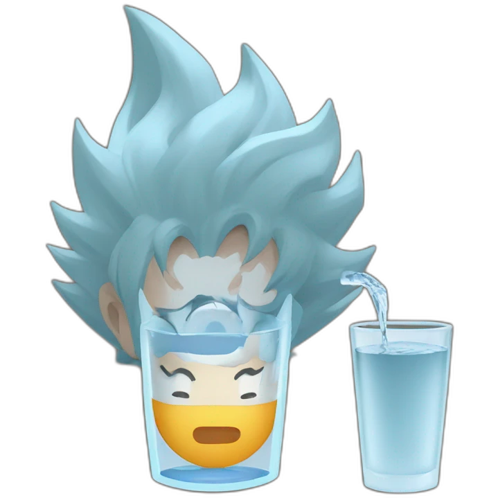 son goku drink water emoji
