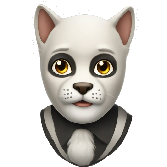 Черно-белый кот  emoji