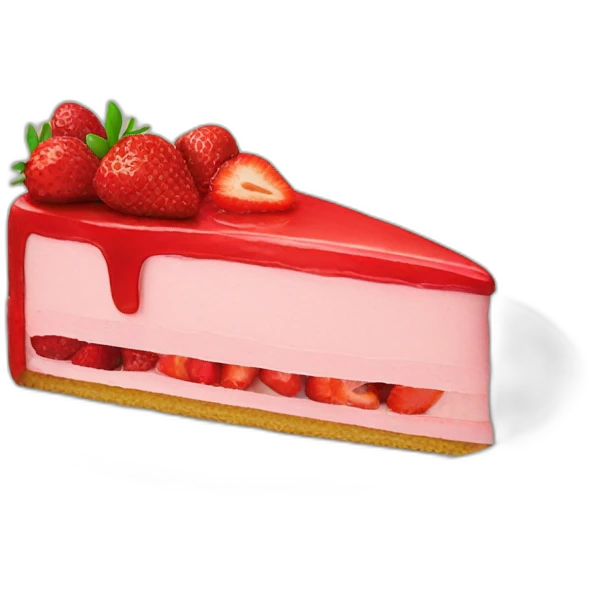 Gâteau à la fraise emoji
