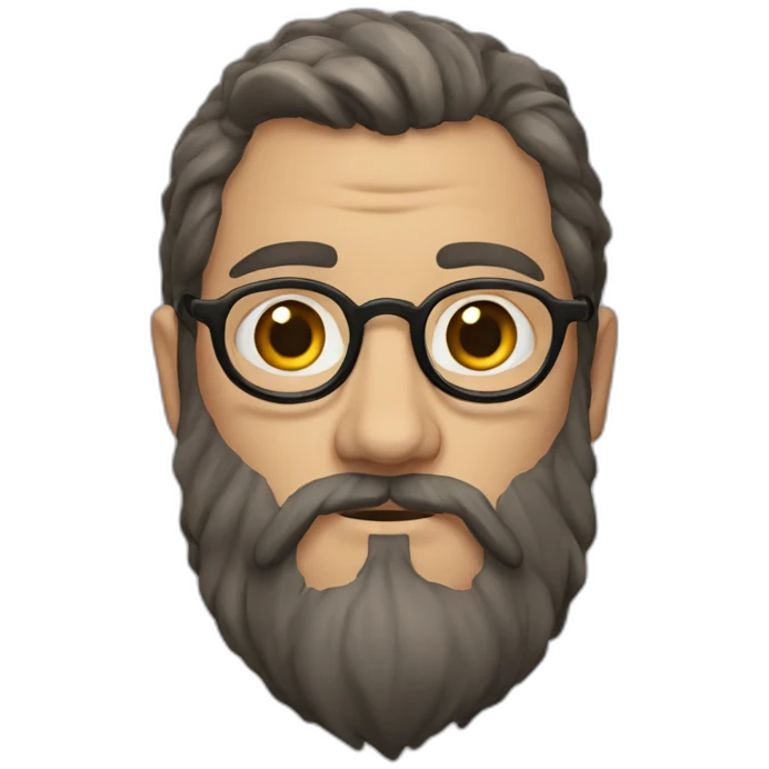 Harry Potter with a beard emoji