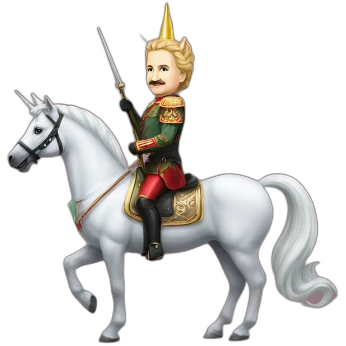 lukashenko on unicorn emoji