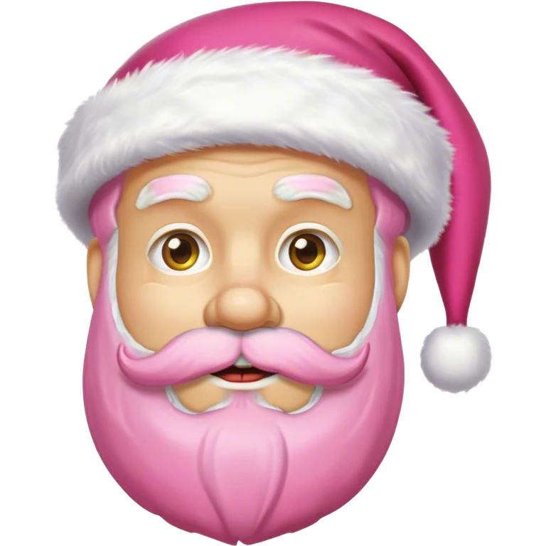 Santa with pink beard yellow hat emoji