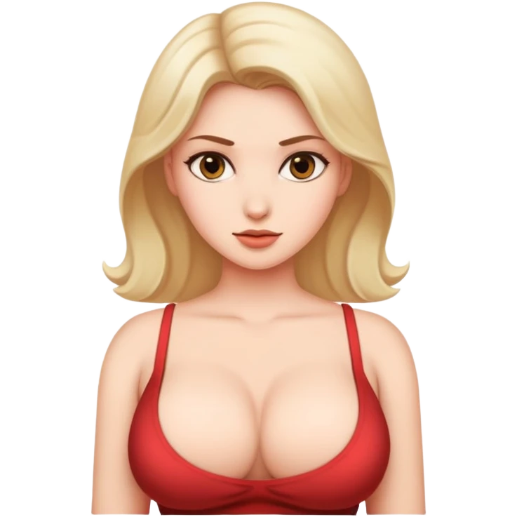 Woman with big tits emoji