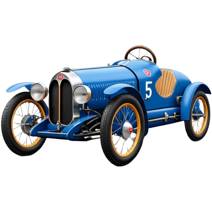  1931 Bugatti powerful racing cyclekart with advanced rugged independent suspension, power steering and disc brakes  emoji
