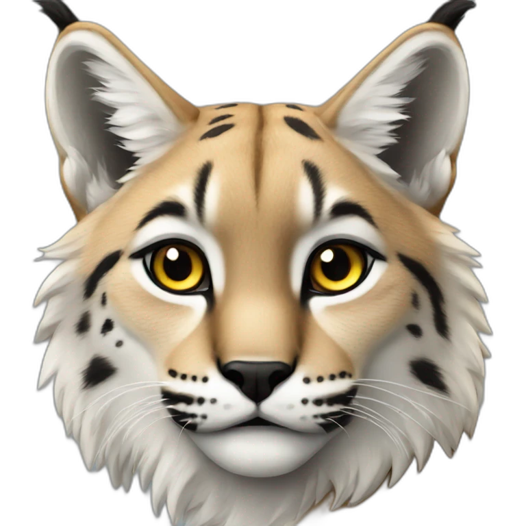 Lynx multicolore emoji