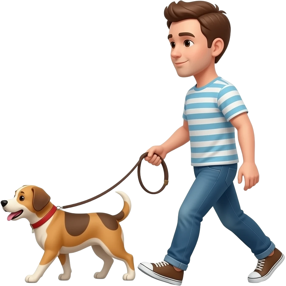 a dog walker emoji