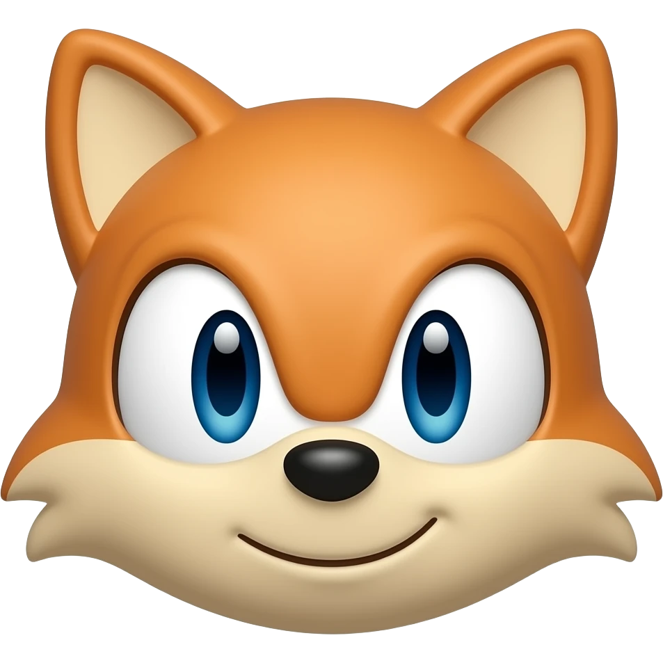 Make an Tails the fox from sonic the hedgehog emoji emoji