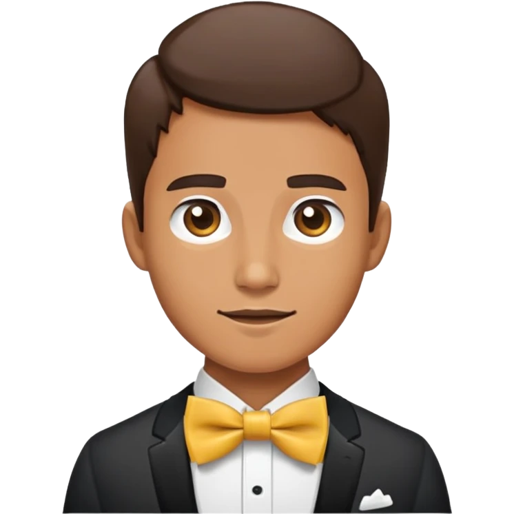 Член с галстуком бабочкой emoji