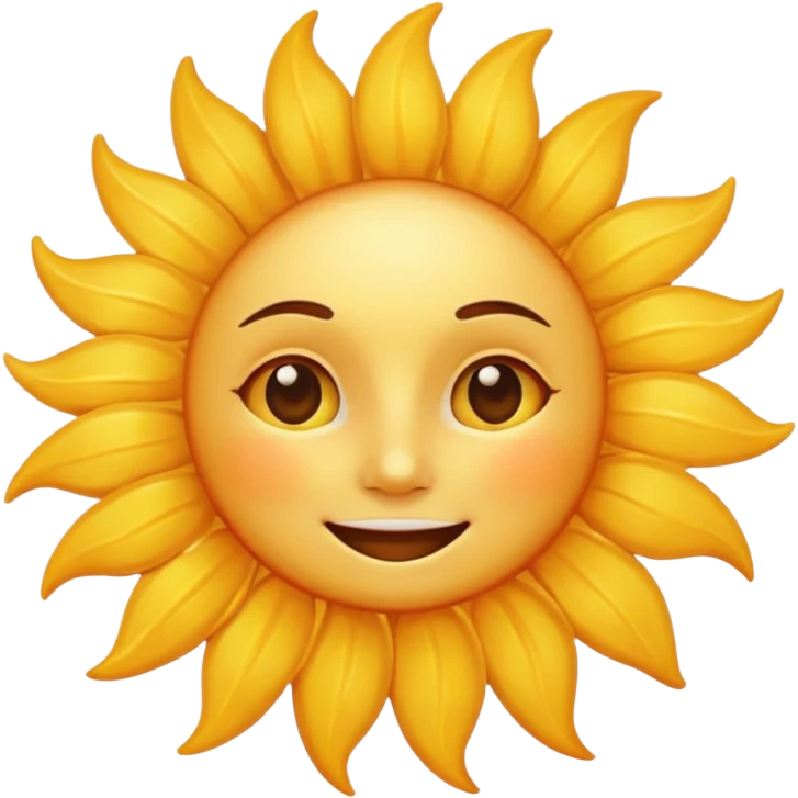 sun face emoji