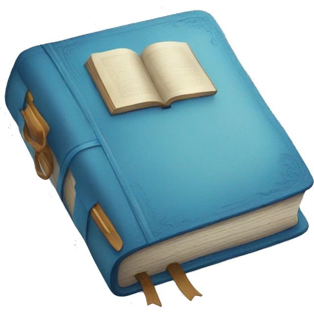 blue bible emoji