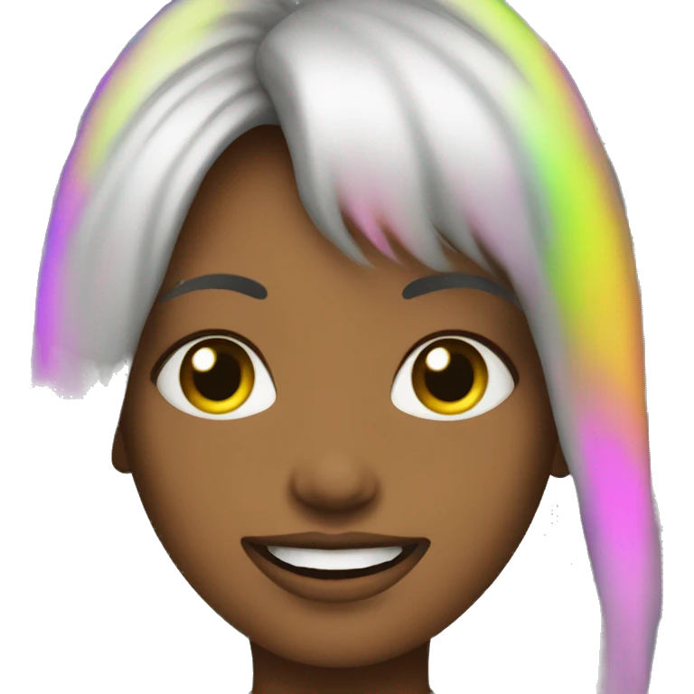 rave girl emoji