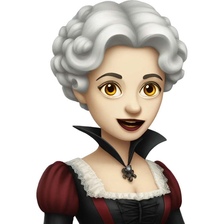 victorian lady vampire emoji