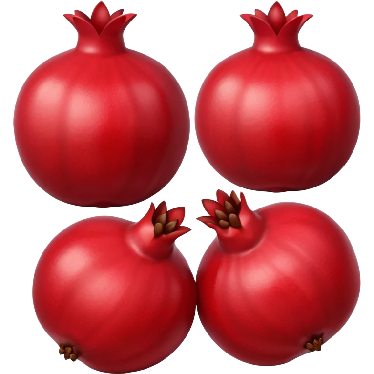 A Pomegranate and راد روغن emoji