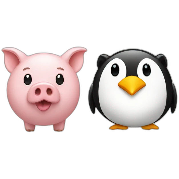 Pig Vs Penguin emoji
