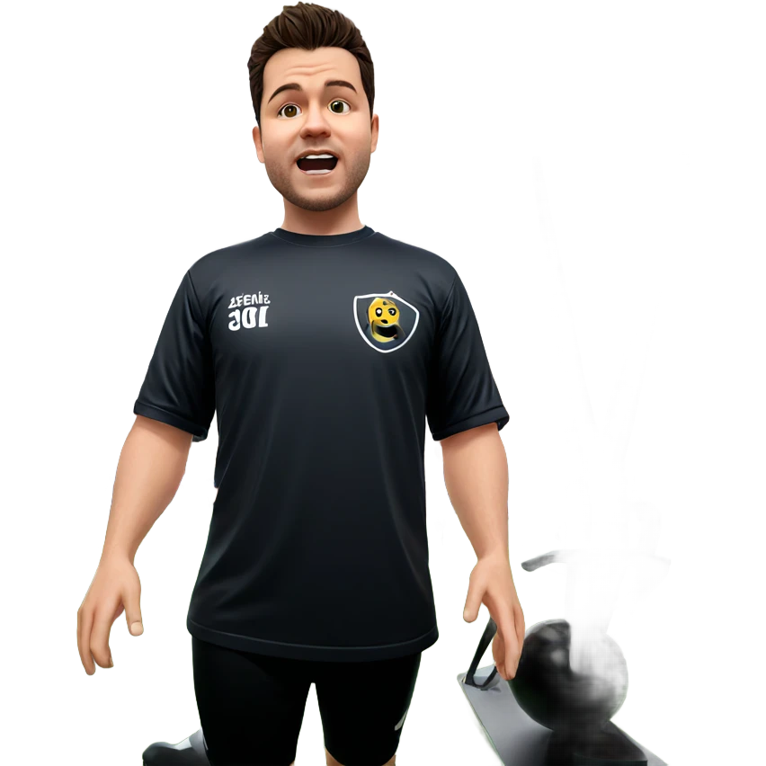 soccer boy in sportswear emoji