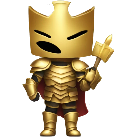 GOLD ARMOR HOLDING SIGN emoji