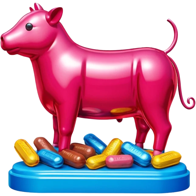  paris art city SPAM meat jeff koons style sculpture arty landscape  emoji